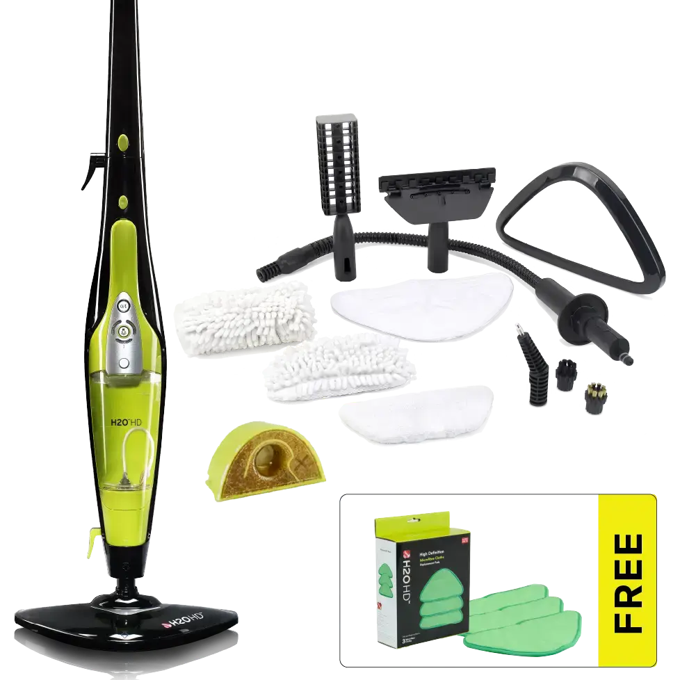 H2O HD® Steam Cleaner with FREE Cloth Pack