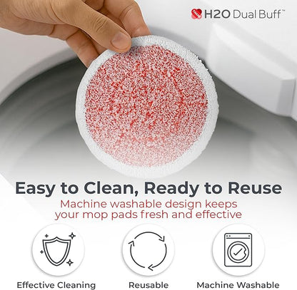 H2O Dual Buff™ Microfibre Scrubbing Replacement Cloth (2 Pack)