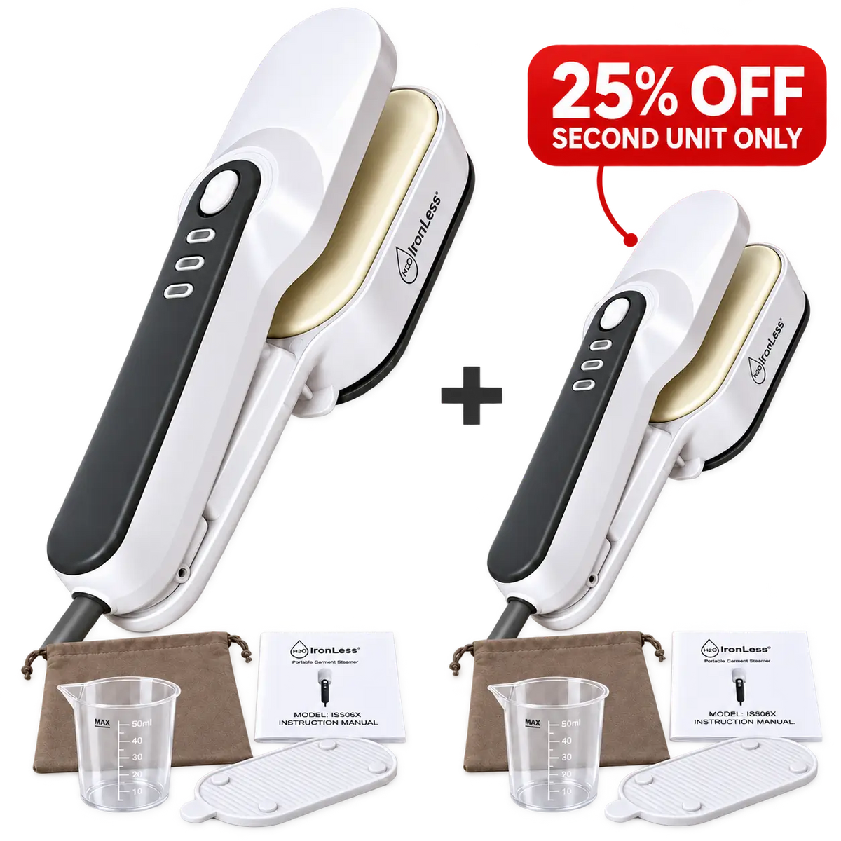 H2O IronLess™ 3-in-1 Duo