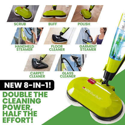 H2O HD® Dual Buff 8-in-1 Steam Cleaner